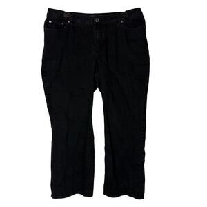 Venezia Jeans Womens 2 Petite Black Denim‎ Stretch High-Rise Bootcut Leg Classic